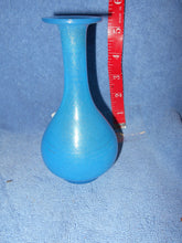 Vintage Blown Glass Blue Vase 5 1/4"T (703)