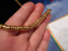 Vintage Golden Beaded Necklace #6