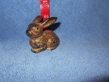 Vintage Ceramic Brown & Black Small Bunny #100