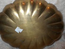 Vintage Heavy Brass, Brass-like Floral Tray (27)