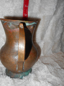 Vintage Heavy, Bronze, Bronze-like Pitcher 5"H (8)