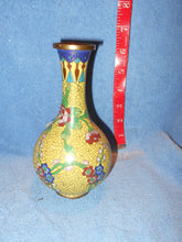 Vintage Older Cloisone Vase Y/B/R/P 6 1/4"T (704)