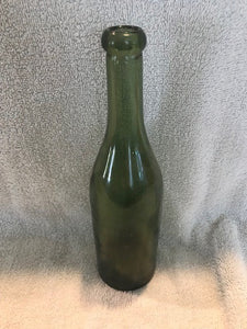 Antique Dark Green Beverage Bottle  #839