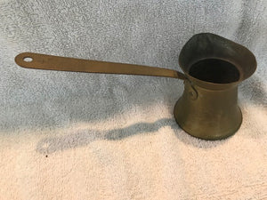 Vintage Long Handled Brass Pitcher #852