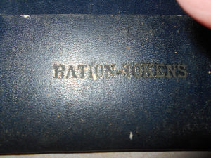 War Rations & Tokens Folder Vergennes, VT Owned (9f)