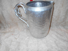 Vintage Hammered Aluminum Pitcher (610)