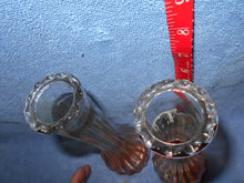 Vintage  Pair of 2-Tone Glass Vases (710)