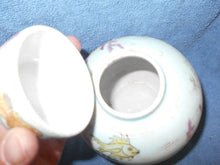 Vintage Japanese Porcelain Painted Covered Jar #80