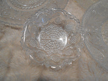 Vintage 6 Pieces of Patterned Pressed Glass #2029