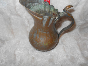 Antique Heavy, Bronze, Bronze-like Pitcher Scalloped Lip (7)