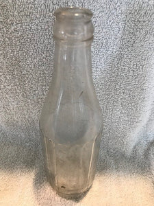 Vintage Condiment (?) Clear Duraglass Bottle  #841