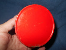 Vintage  Japanese Red Pictorial Painted Wooden Trinket Box (817)