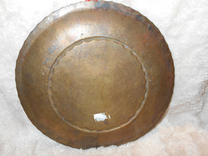 Vintage Brass Hammer-Design Tray (57)