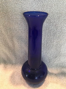 Antique Cobalt Blue Glass Vase  #1121