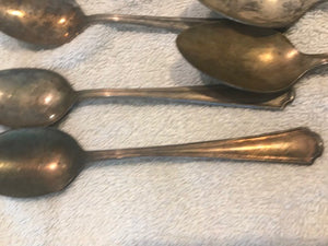 Vintage Set of 12 Onieda Hotel Plate Soup Spoons  #1064