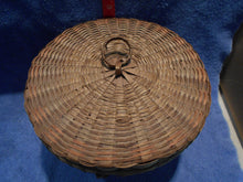 Vintage Woven Lidded Eastern Woodland Basket (4) #4