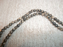 Vintage Mottled Gray-Beaded Long Necklace #9