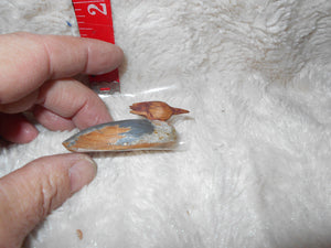 Vintage Hand-Carved & Painted Tiny Merganser Drake #64