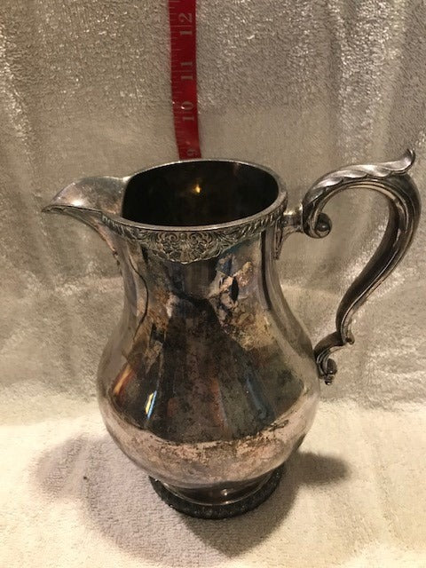 Vintage Large Wallace Silver Plate Pitcher (#464)