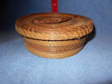 Vintage Pine Needle Lidded Basket (24) #24