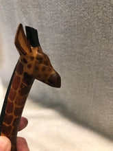 Vintage Hand Carved & Painted Kenyan Wooden Giraffe Figure #1011