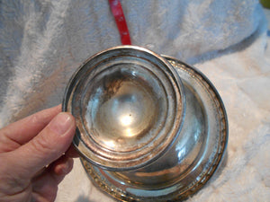 Vintage Silver/Silverplate Pedestal Bowl Rogers (53a)