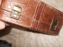 Vintage  Leather, Leather-Like Belt-Buckle Box (808)