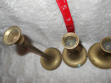 Vintage Set of 3 Brass Candle Holders (42)