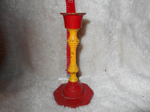 Vintage Painted Metal Candle Holder (41a)