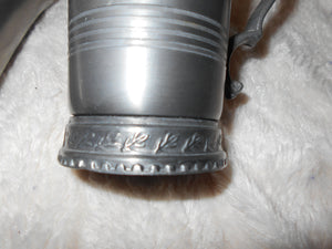 Vintage Set of 4 German Pewter Mugs (607)