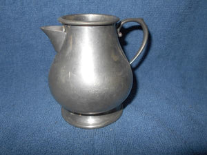 Vintage Pewter Sugar & Creamer Set Queen Art #11