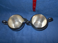 Antique/Vintage Metal Dishes:Silver/Silverplate Oneida -Like Creamer & Sugar Set #4