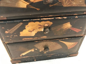 Antique Handpainted 3-drawer Box  #1093