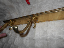 Vintage Heavy Solid Brass Coat Rack (13)