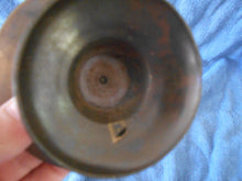 Vintage Brass Flower Etched Large Candle Holder (51)