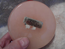 Vintage Peach Marble, Floral Painted Trinket Box (809)