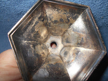 Vintage  Silver Plate or Pewter Candle Holder (62)
