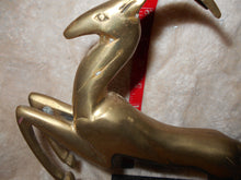 Vintage  Brass Leaping Gazelle on Marble Base (16)