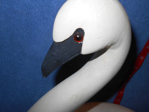 Vintage Hand Carved, Painted Swan (#1)