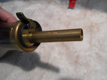 Vintage Glass and Copper or Brass Civil War Powder Horn (#11)