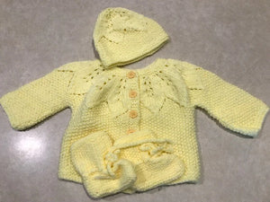 Handmade Large Newborn Sweater 3 Pc Sets