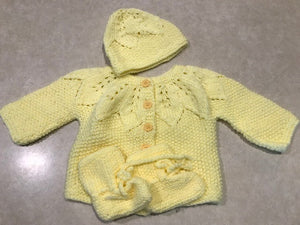 Handmade Infant Large Newborn Sweaters 3 PC Or 4Pc Sets