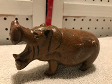 Vintage Hand Carved Stone Hippo #93