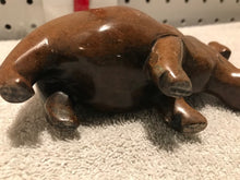 Vintage Hand Carved Stone Hippo #93