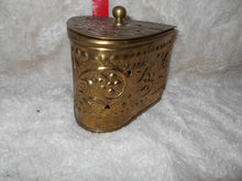 Copper or Brass Heart-shaped Trinket Box (814)