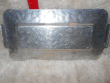 Vintage Hammered, Etched Aluminum Butter Dish (609)