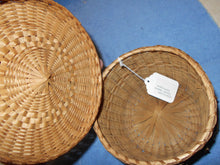 Vintage Splint Woven/Porcupine Twisted Lidded Basket (23)
