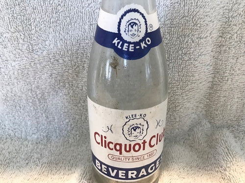 Vintage Clicquot Club Beverage Bottle  #833