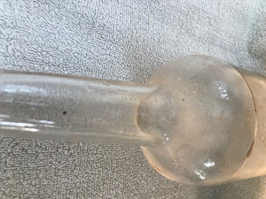 Vintage Clear Beverage Bottle  #829