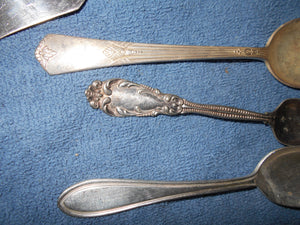 Vintage Silver/Silverplate Silverware Odd Lot (613)